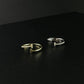 Gold plated with hoop earrings