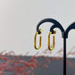 Gold plated with hoop earrings