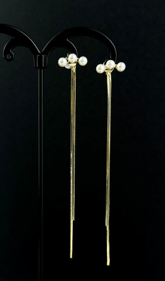 Pearl Tassel Earrings